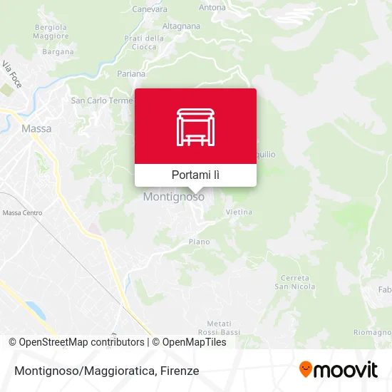 Mappa Montignoso/Maggioratica