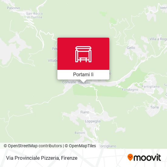 Mappa Via Provinciale Pizzeria