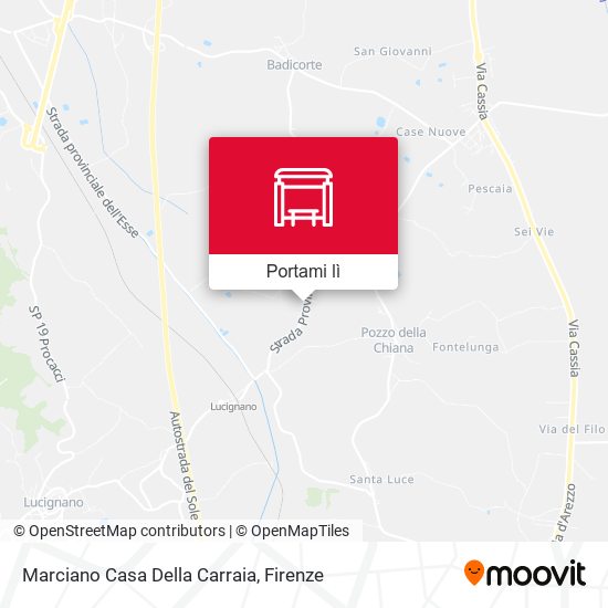 Mappa Marciano Casa Della Carraia
