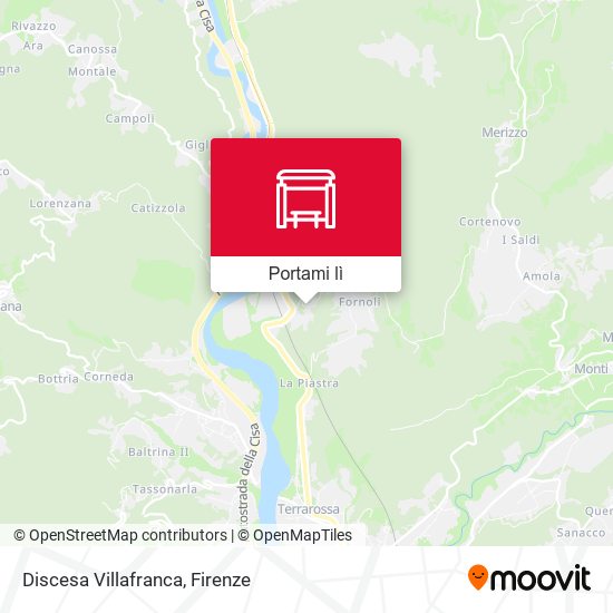 Mappa Discesa Villafranca