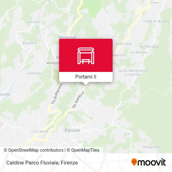 Mappa Caldine Parco Fluviale