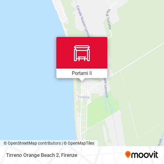 Mappa Tirreno Orange Beach 2