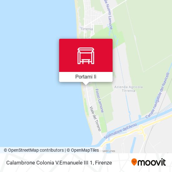 Mappa Calambrone Colonia V.Emanuele III 1