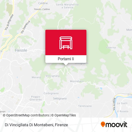Mappa Di Vincigliata Di Montebeni