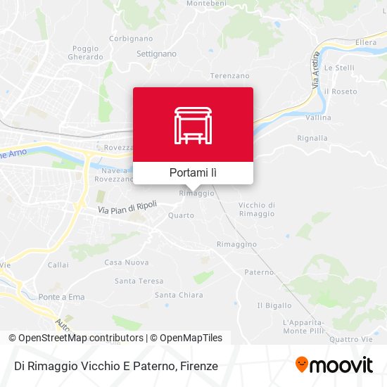 Mappa Di Rimaggio Vicchio E Paterno