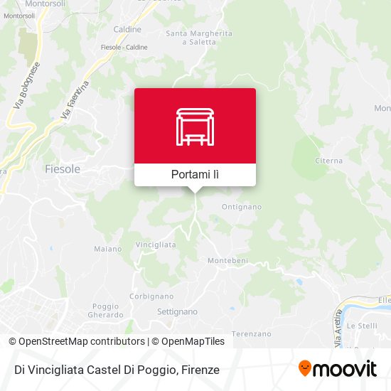 Mappa Di Vincigliata Castel Di Poggio
