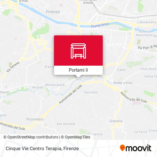 Mappa Cinque Vie Centro Terapia