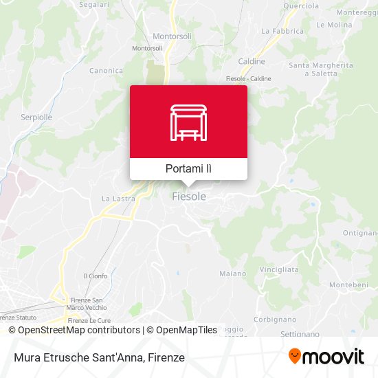 Mappa Mura Etrusche Sant'Anna