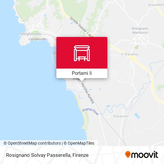 Mappa Rosignano Solvay Passerella