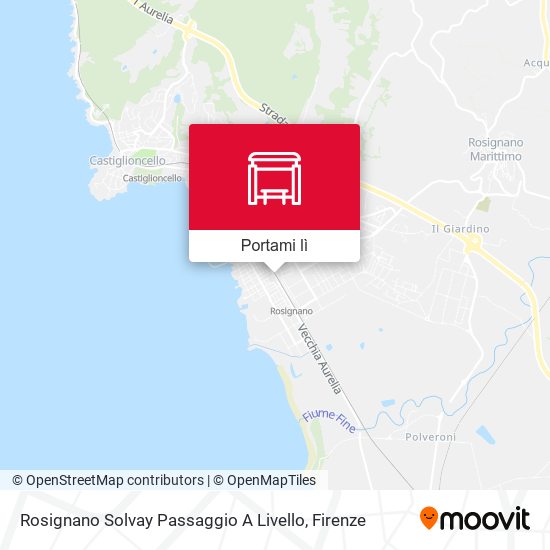 Mappa Rosignano Solvay Passaggio A Livello