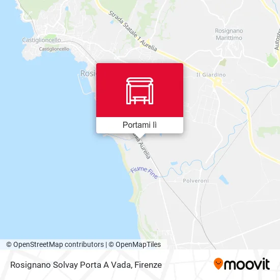 Mappa Rosignano Solvay Porta A Vada