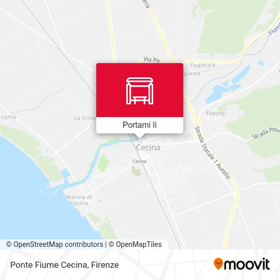 Mappa Ponte Fiume Cecina