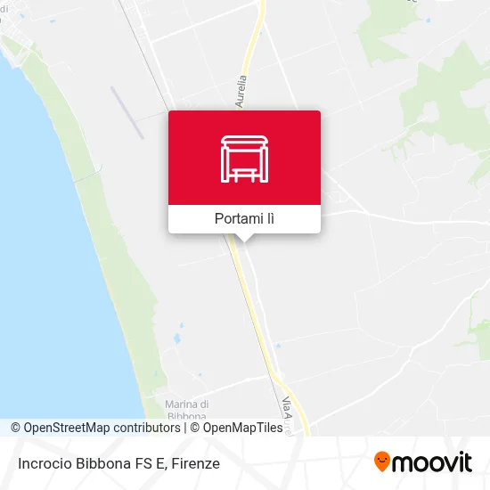 Mappa Incrocio Bibbona FS E