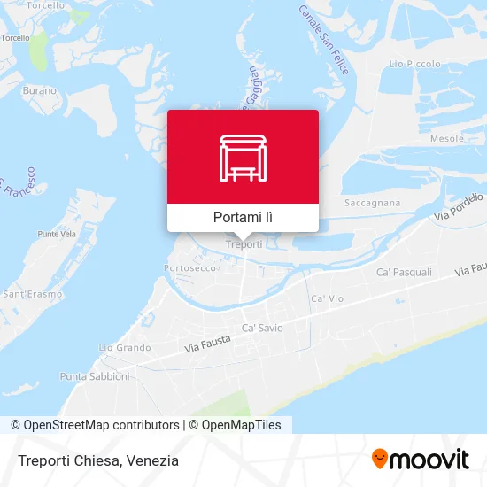 Mappa Treporti Chiesa