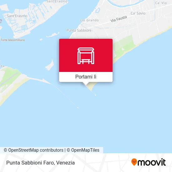 Mappa Punta Sabbioni Faro