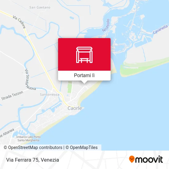 Mappa Via Ferrara 75