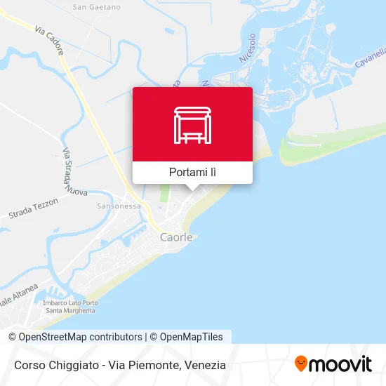 Mappa Corso Chiggiato - Via Piemonte