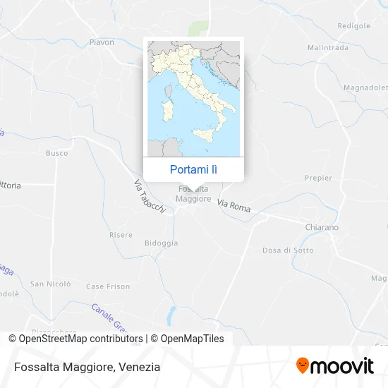 Mappa Fossalta Maggiore