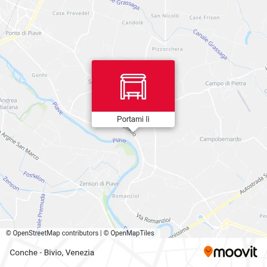 Mappa Conche - Bivio