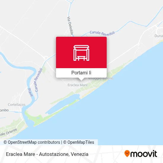 Mappa Eraclea Mare - Autostazione