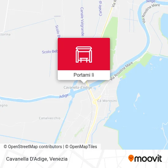 Mappa Cavanella D'Adige