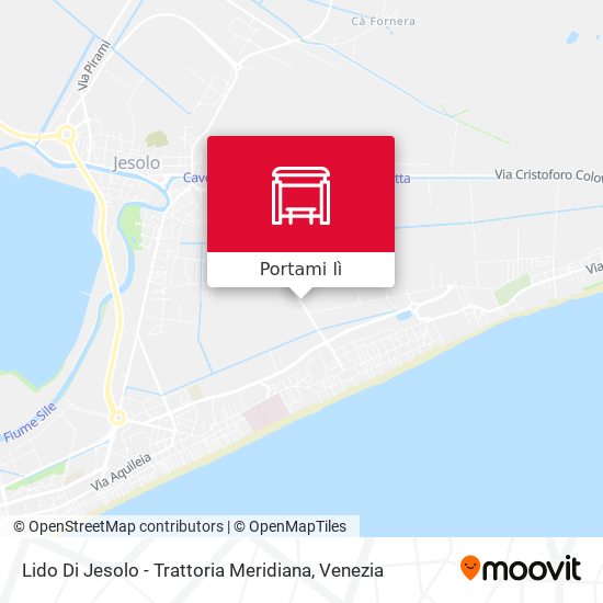 Mappa Lido Di Jesolo - Trattoria Meridiana