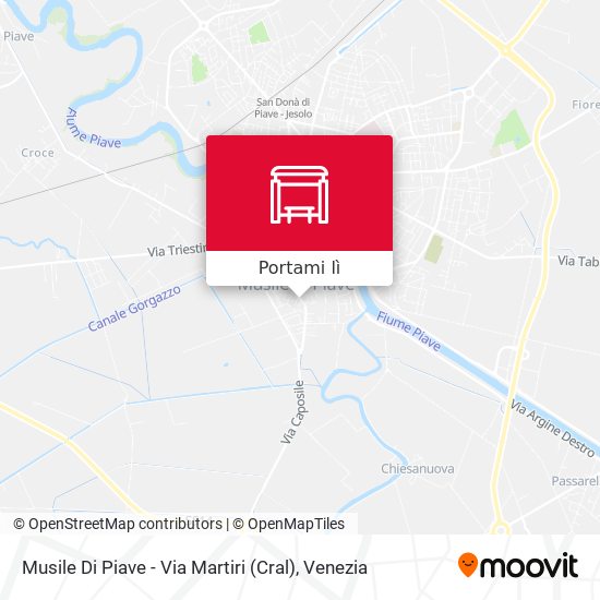 Mappa Musile Di Piave - Via Martiri (Cral)
