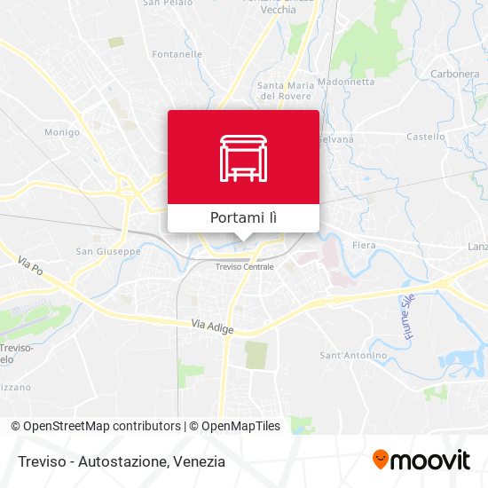 Mappa Treviso - Autostazione