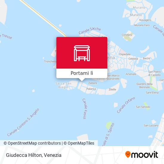 Mappa Giudecca Hilton