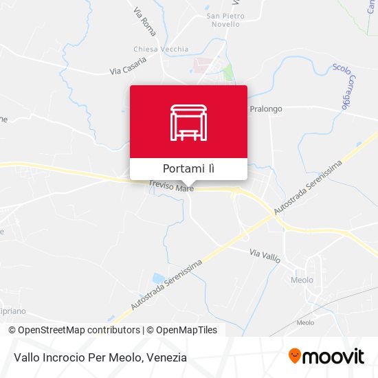 Mappa Vallo Incrocio Per Meolo