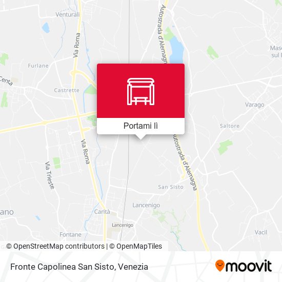 Mappa Fronte Capolinea San Sisto