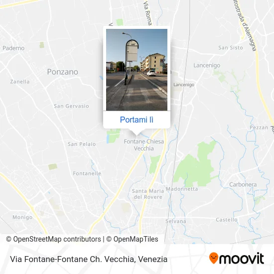 Mappa Via Fontane-Fontane Ch. Vecchia