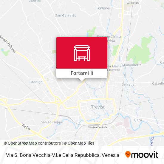 Mappa Via S. Bona Vecchia-V.Le Della Repubblica