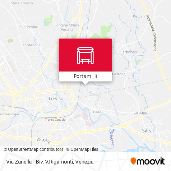 Mappa Via Zanella - Biv. V.Rigamonti