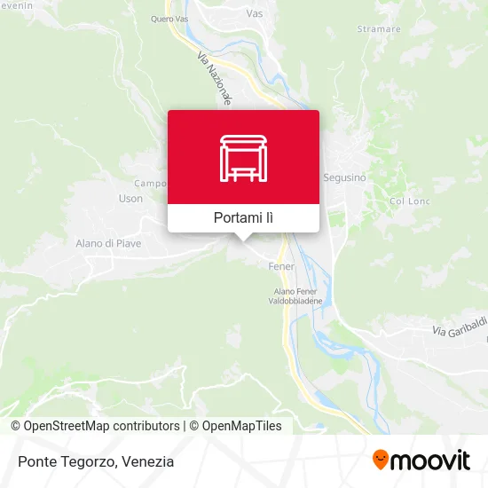 Mappa Ponte Tegorzo