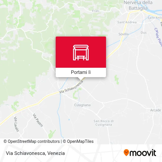 Mappa Via Schiavonesca