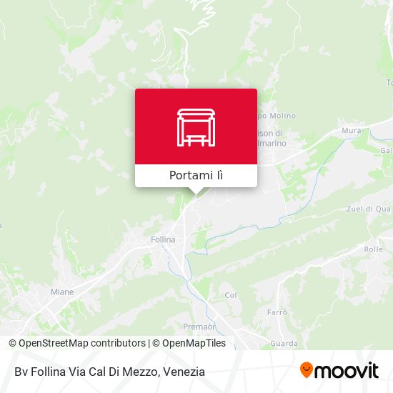 Mappa Bv Follina Via Cal Di Mezzo