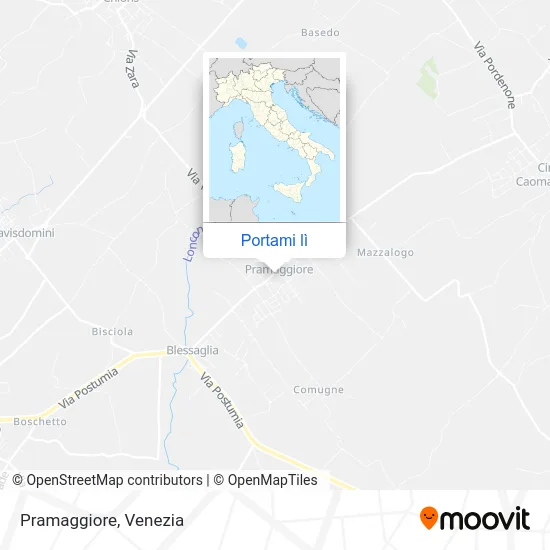 Mappa Pramaggiore