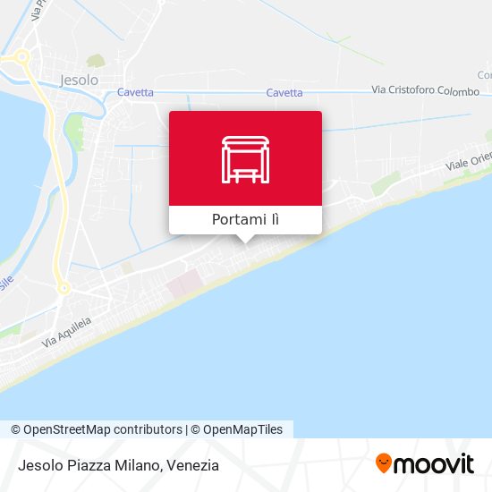 Mappa Jesolo Piazza Milano
