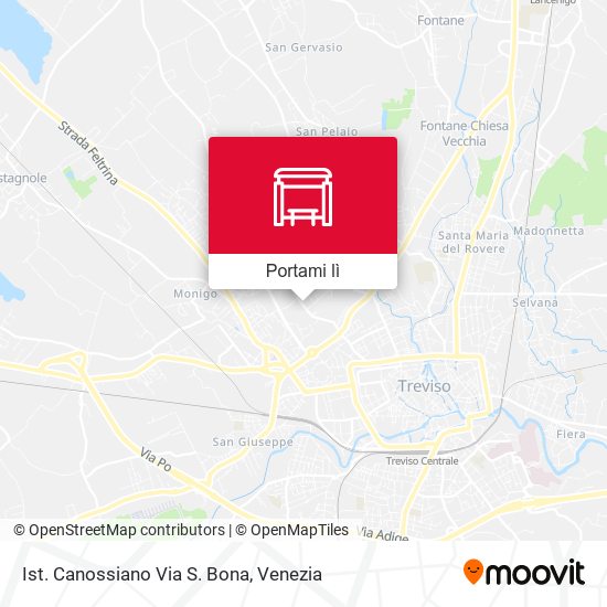 Mappa Ist. Canossiano Via S. Bona