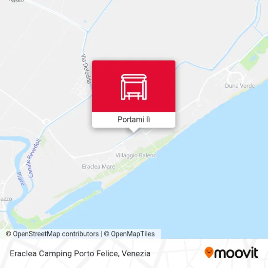 Mappa Eraclea  Camping Porto Felice