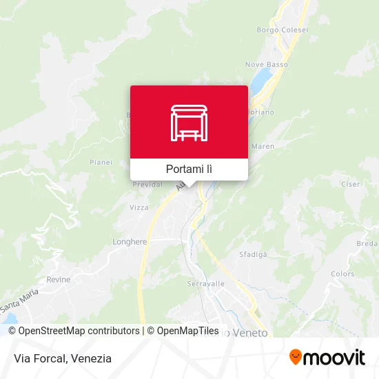 Mappa Via Forcal
