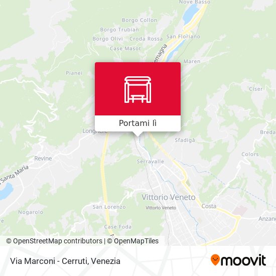 Mappa Via Marconi - Cerruti
