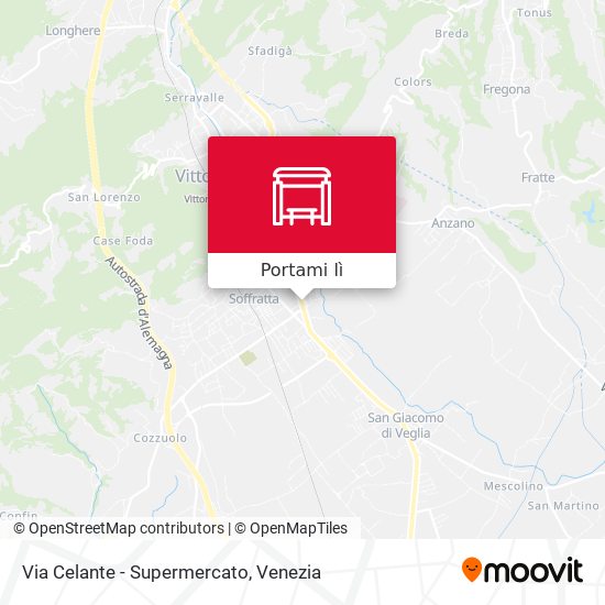 Mappa Via Celante - Supermercato