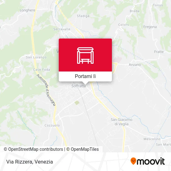 Mappa Via Rizzera