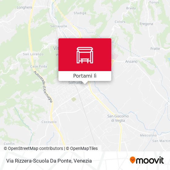 Mappa Via Rizzera-Scuola Da Ponte