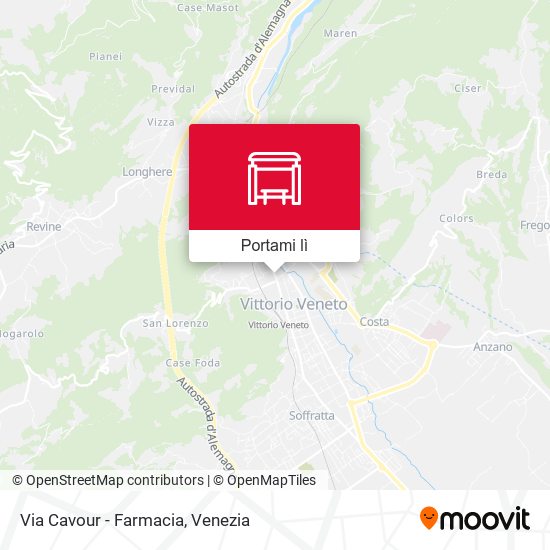 Mappa Via Cavour - Farmacia