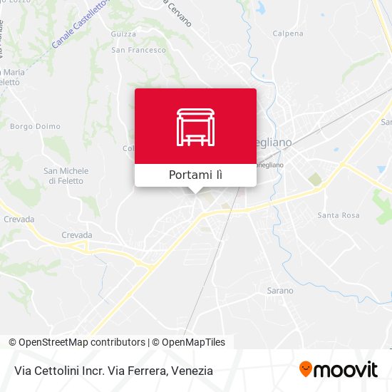 Mappa Via Cettolini Incr. Via Ferrera