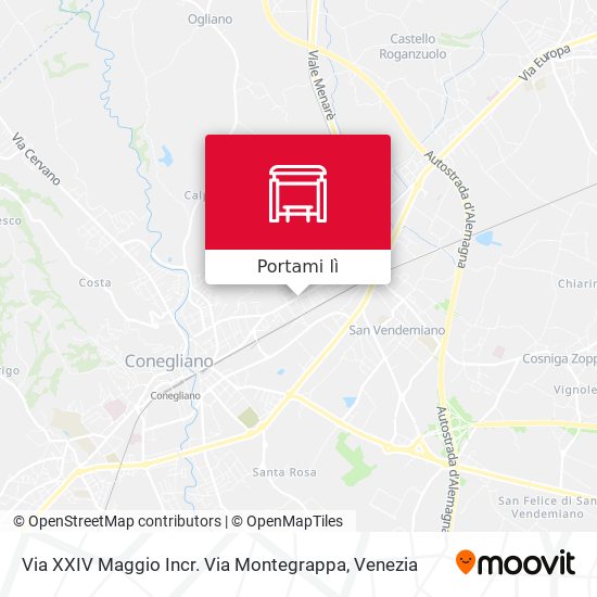 Mappa Via XXIV Maggio Incr. Via Montegrappa