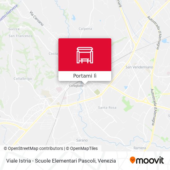 Mappa Viale Istria - Scuole Elementari Pascoli